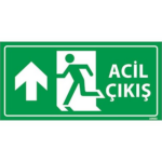 Acil Çıkış Levhası Yukarı Yön