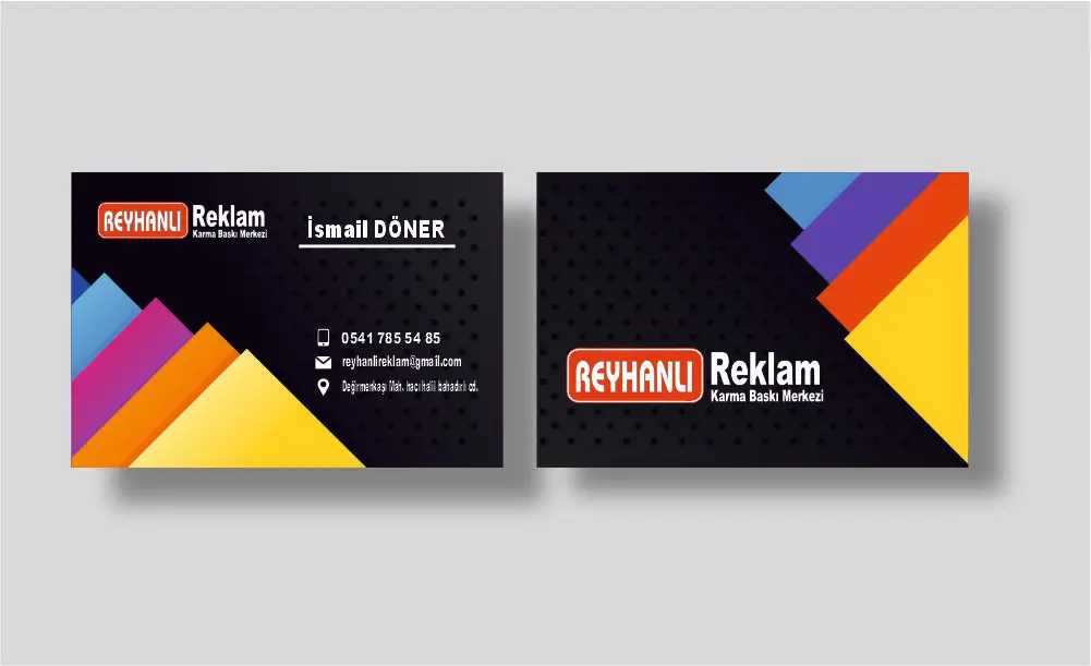 Kartvizit tasarım ve baskı - Reyhanlı Reklam Hatay