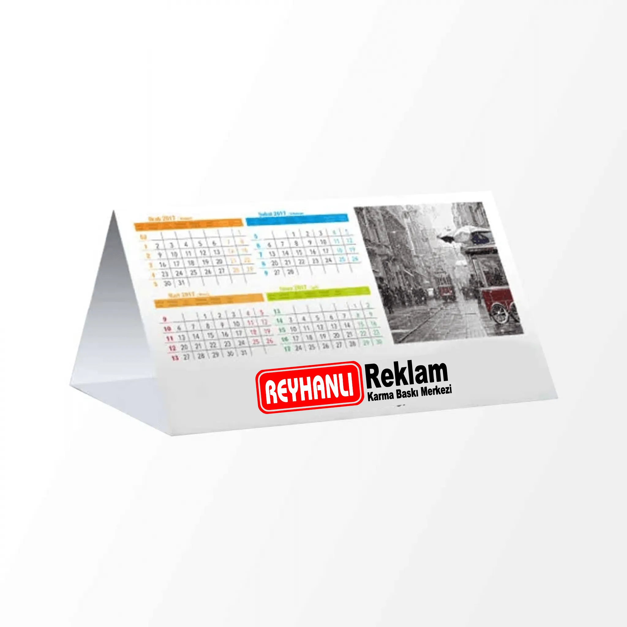 Üçgen Piramit Masa Takvimi — Reyhanlı Reklam