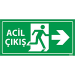 Acil Çıkış Levhası Sağ Yön