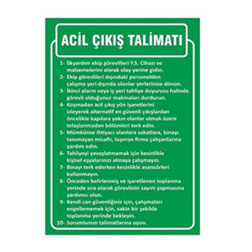 acil-cikis-talimati-uyari-levhasi-512 Acil Çıkış Talimatı Uyarı Levhası — İŞ GÜVENLİĞİ