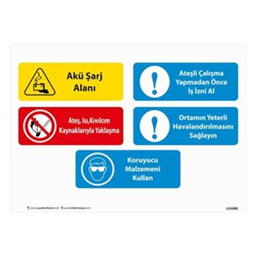 aku-sarj-alani-uyari-levhasi-512 Akü Şarj Alanı Uyarı Levhası — İŞ GÜVENLİĞİ