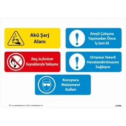 Uyarı levhası iş güvenliği tabelası - Reyhanlı Reklam