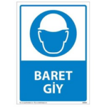 Baret Giy Uyarı Levhası