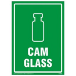 Cam Atık Uyarı Levhası