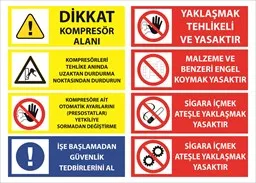 Uyarı levhası iş güvenliği tabelası - Reyhanlı Reklam