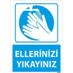 Ellerinizi Yıkayınız Uyarı Levhası