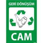 Geri Dönüşüm Cam Uyarı Levhası