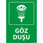 Göz Duşu 2 Uyarı Levhası