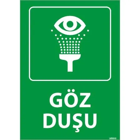 Göz Duşu 2 Uyarı Levhası — Reyhanlı Reklam