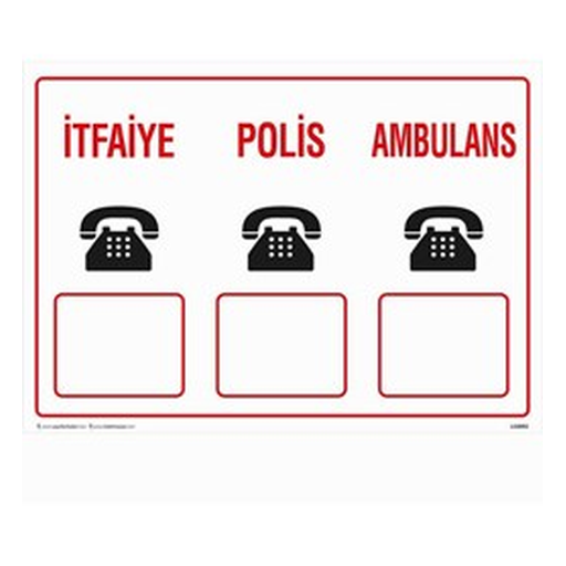 itfaiye-polis-ambulans-uyari-levhasi-512 İtfaiye Polis Ambulans Uyarı Levhası — İŞ GÜVENLİĞİ