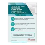 Kontrollü Sosyal Hayat Uyarı Levhası — İŞ GÜVENLİĞİ