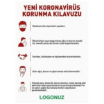 Korona Virüs Korunma Kılavuzu Levhası