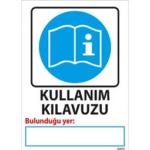 Kullanım Klavuzu Bulunduğu Yer Uyarı Levhası