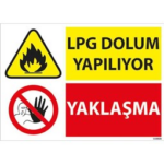 Lpg Dolumu Yapılıyor Uyarı Levhası