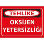 Oksijen Yetersizliği Uyarı Levhası