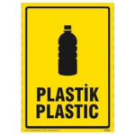 Plastik Atık Uyarı Levhası