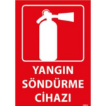 Yangın Söndürme Cihazı Uyarı Levhası