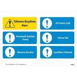 Uyarı levhası iş güvenliği tabelası - Reyhanlı Reklam