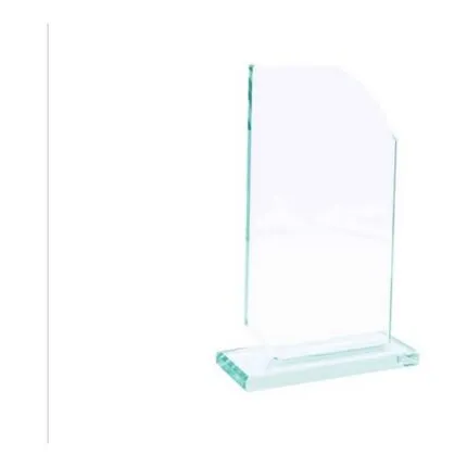 Düz kenarlı dikdörtgen kristal plaket K-204