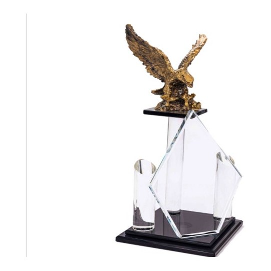 Kartal Figürlü Kristal Plaket K-268 Kartal Figürlü Kristal Plaket K-268 - Görsel 1