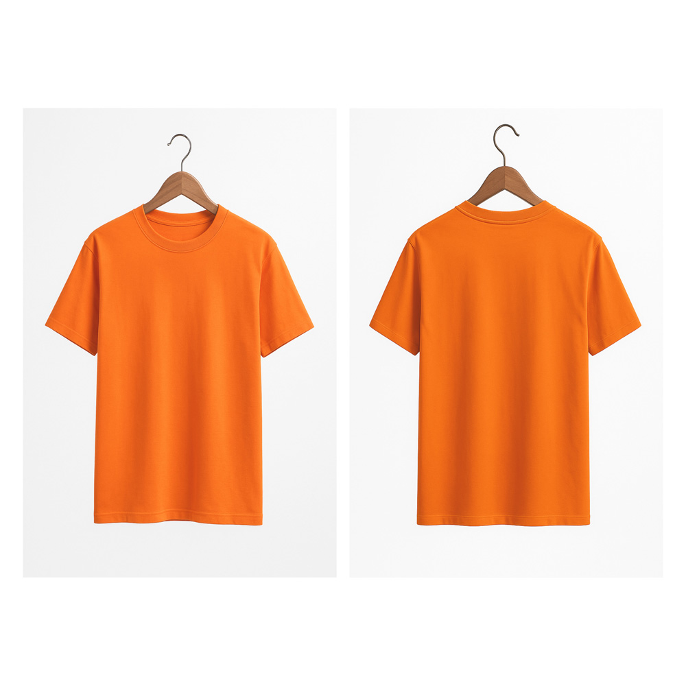 13440 Penye Bisiklet Yaka Tişört Turuncu /XXL 13440 Penye Bisiklet Yaka Tişört Turuncu /XXL