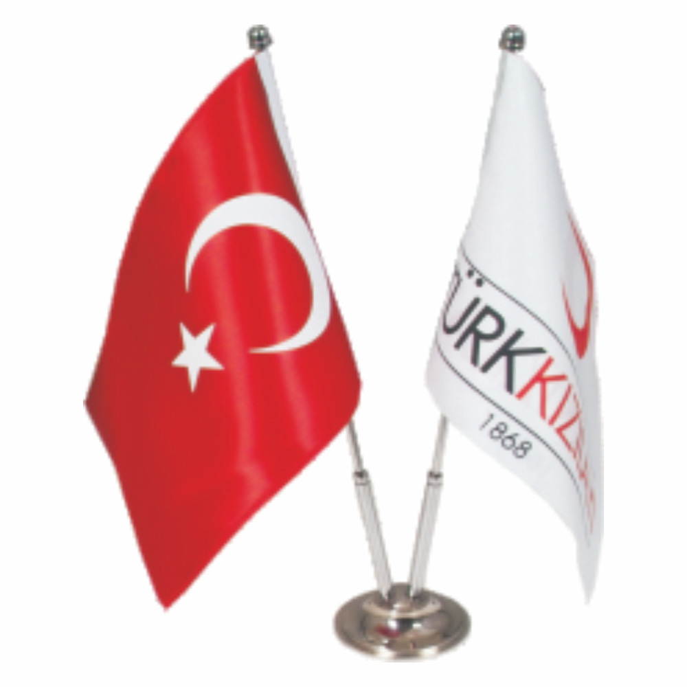 13735 İkili Masa Bayrağı 15 x 22,5 cm 13735 İkili Masa Bayrağı 15 x 22,5 cm