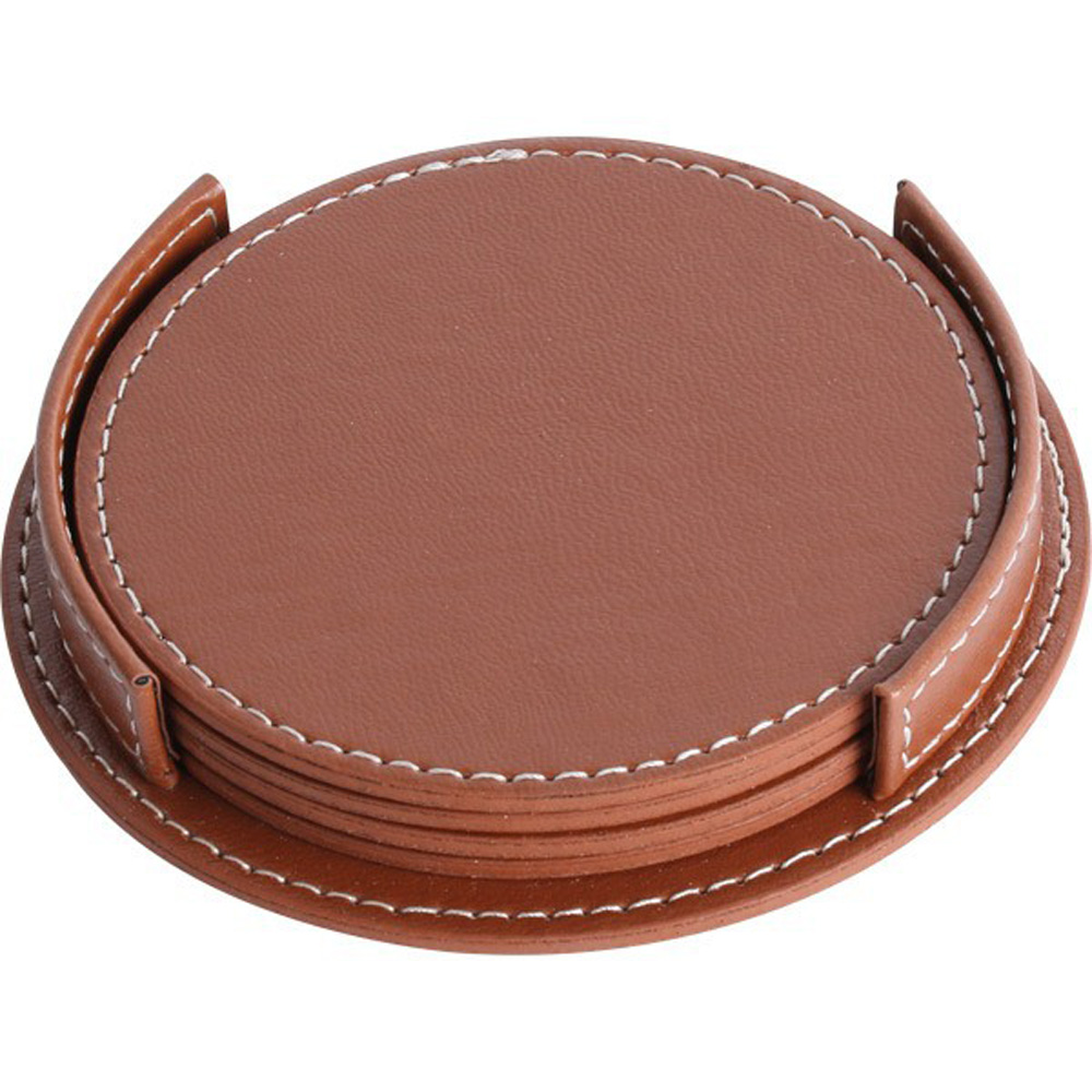 6640 Deri Bardak Altlığı Taba 11 x 11 cm 6640 Deri Bardak Altlığı Taba 11 x 11 cm